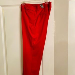 Red crop pant
